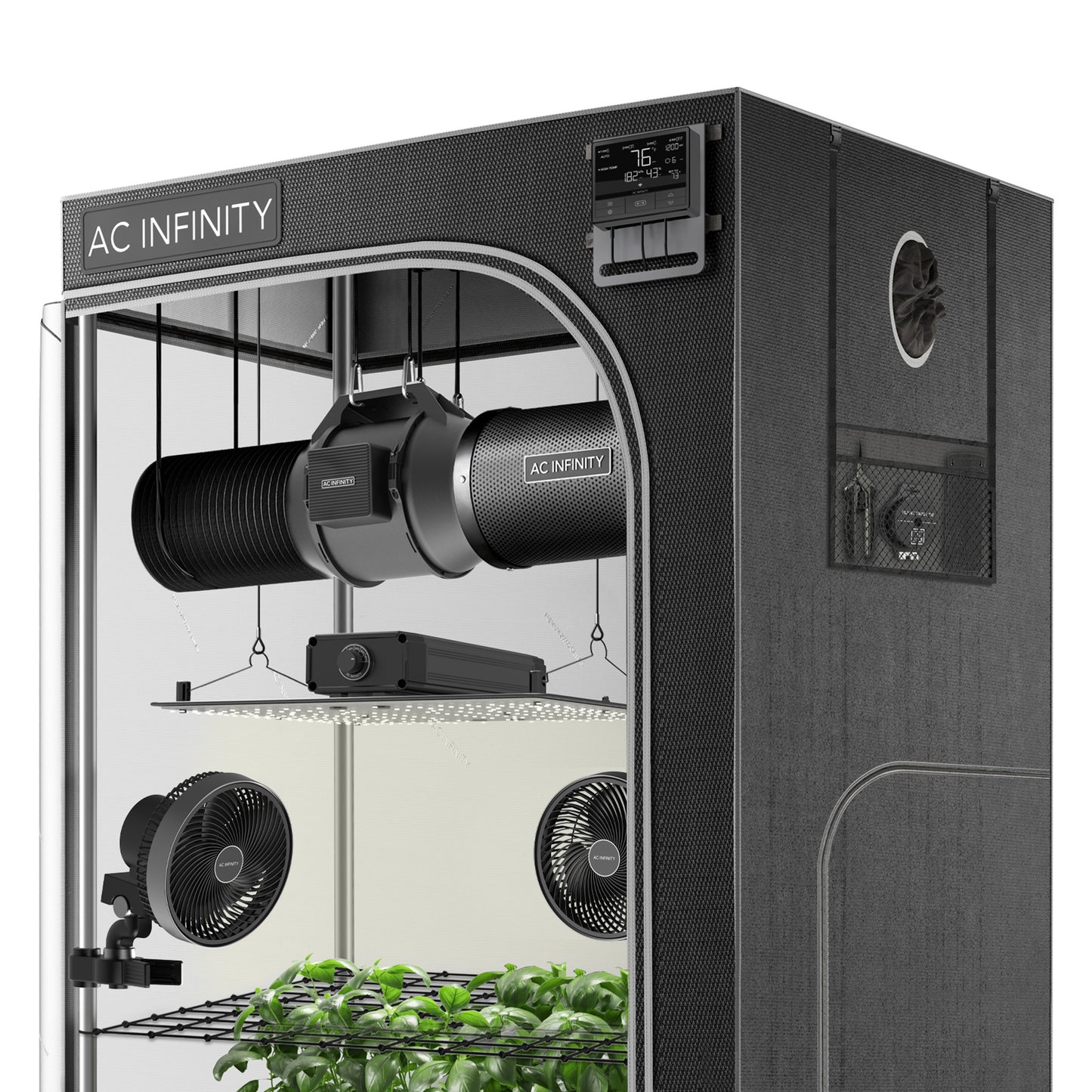 Advance Grow Tent System 4x4, 4-Plant Kit, Wifi-Integrated Controls To Automate Ventilation, Circulation, Full Spectrum LM301H LED Grow Light